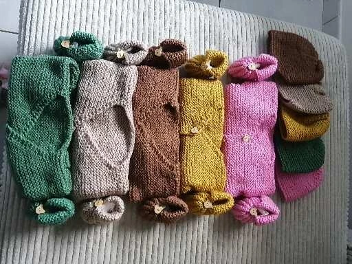 Lot nacimiento 1 mes 4 piezas Hecho a mano – photo 3